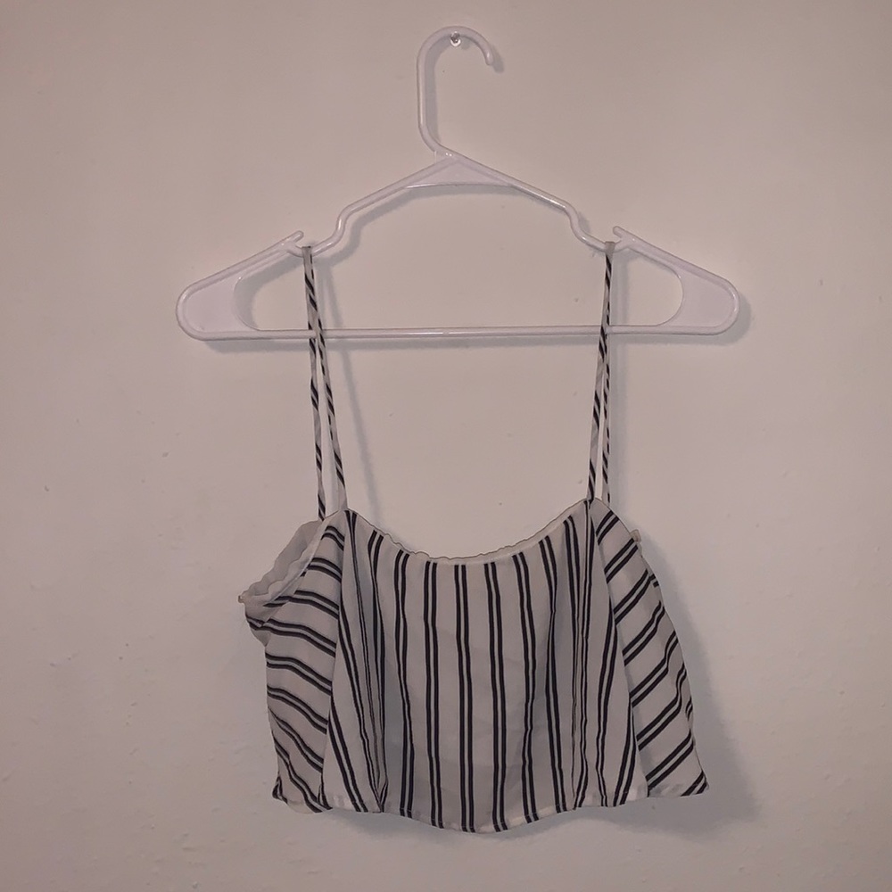 2 piece set - tube top - pant set - american threads size M top M pant 🤍🖤